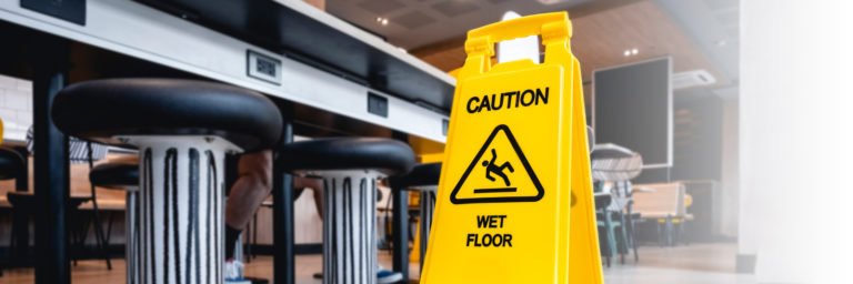 Slip and falls are problems for restaurants