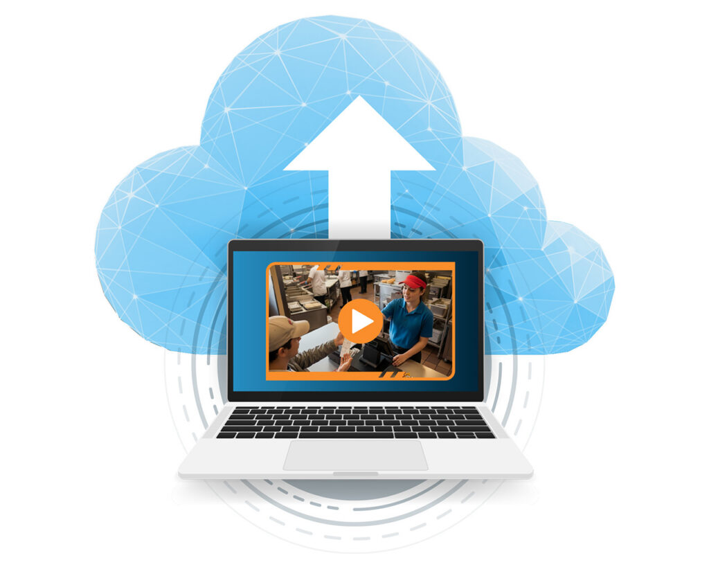 Cloud archive saves video footage in the cloud