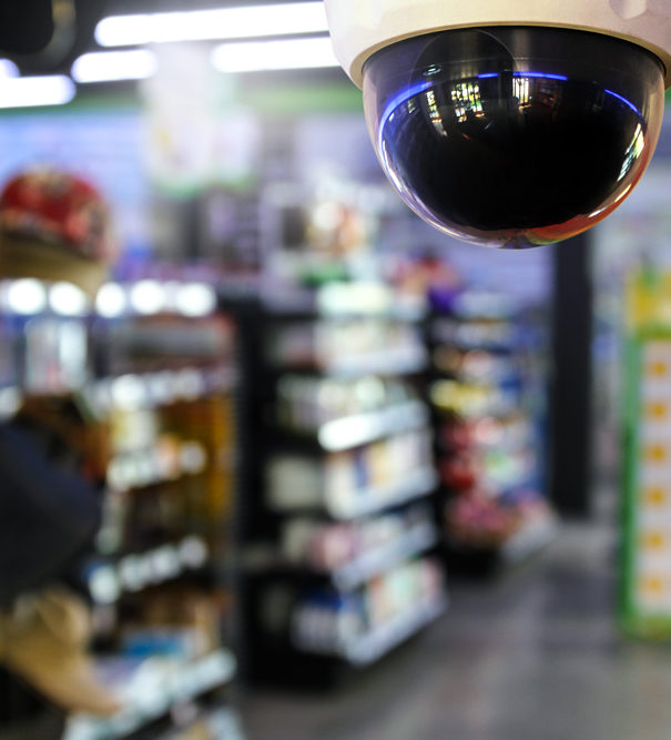 security camera in convenience store