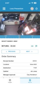 loss prevention screenshot for mobile