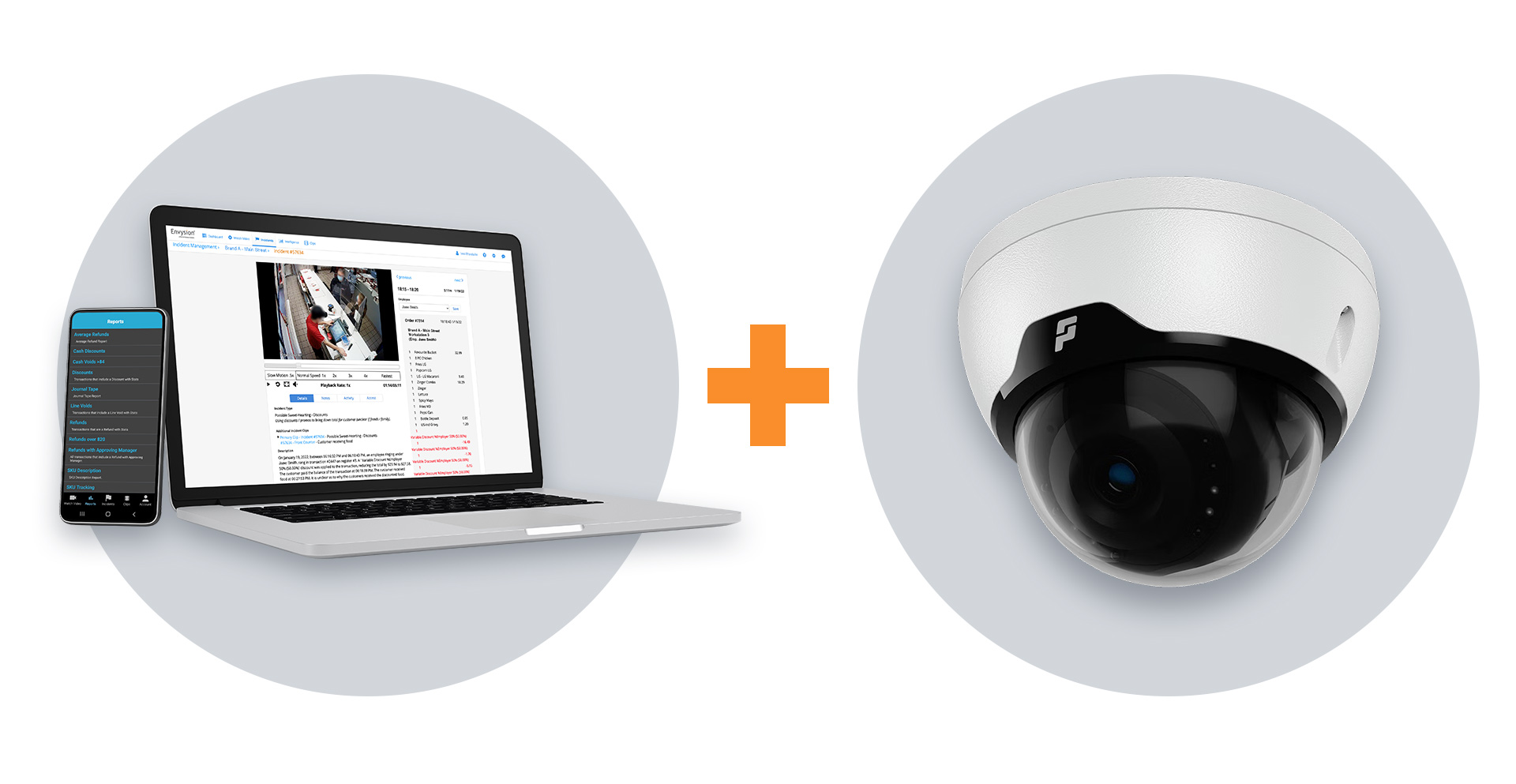 Envysion Software works with Pelco Cameras