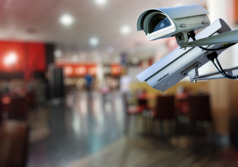 security camera inside restaurant